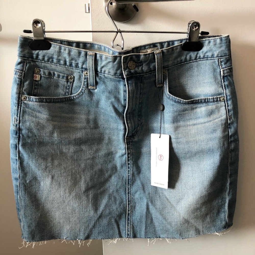 AG denim mini denim skirt